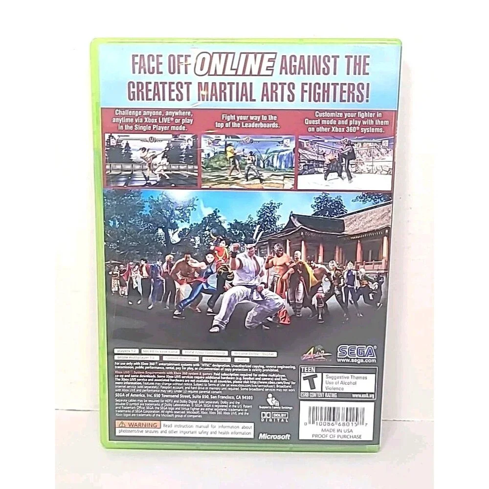 Virtua Fighter 5 CIB W/ Manual - Tested - Xbox 360 2007